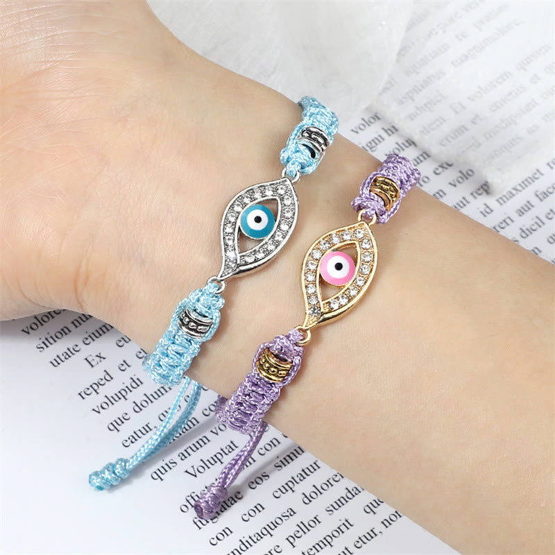 Stone of buddha Evil Eye Keep Away Evil Spirits String Bracelet