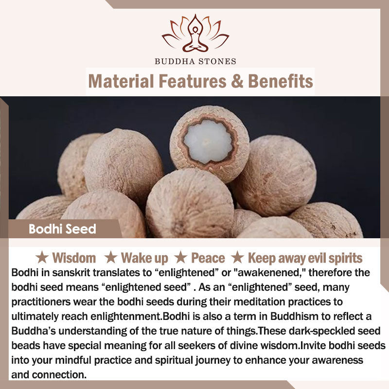 Stone of buddha Bodhi Seed Small Leaf Red Sandalwood Wisdom Bracelet