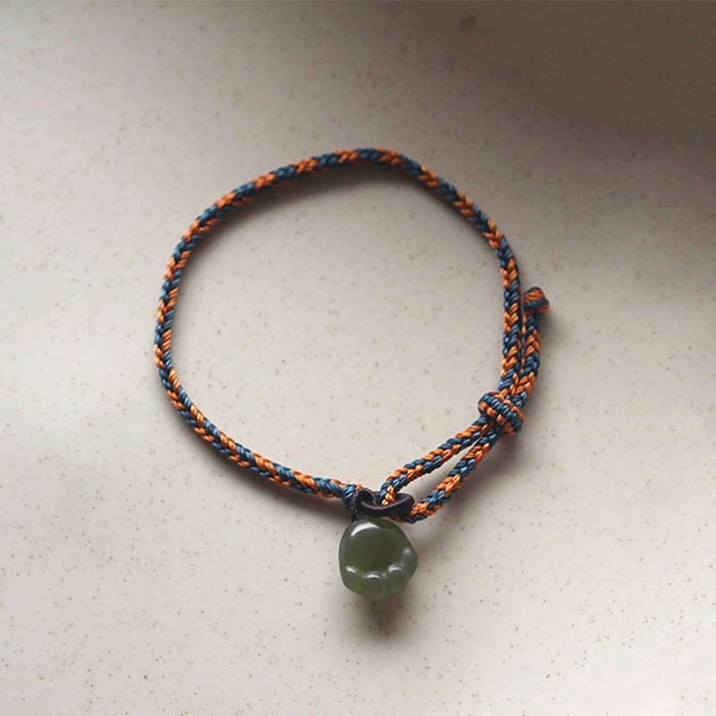 Stone of buddha Hetian Jade Cat Paw Lucky Bag Pattern Prosperity Bracelet