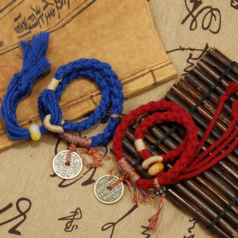 Stone of buddha Mountain Ghosts Spend Money Ward Off Evil Spirits Handmade Bracelet