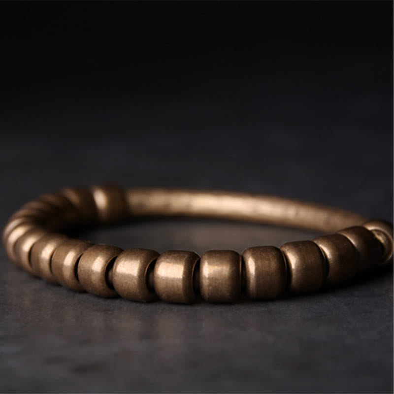 Stone of buddha Simple Design Copper Brass Bead Luck Wealth Bracelet