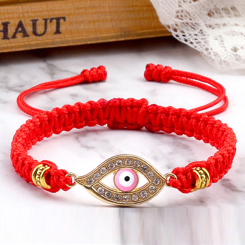 Stone of buddha Evil Eye Keep Away Evil Spirits String Bracelet