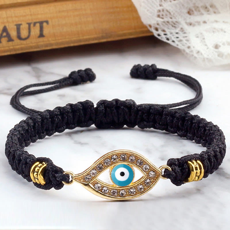 Stone of buddha Evil Eye Keep Away Evil Spirits String Bracelet