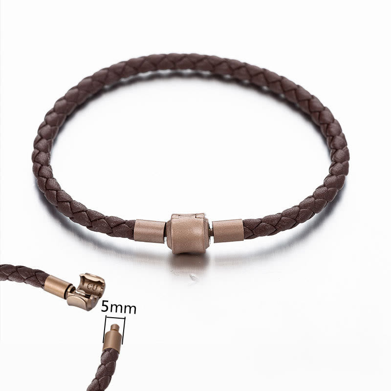 Stone of buddha Vintage Leather Rope Luck Braid String Bracelet