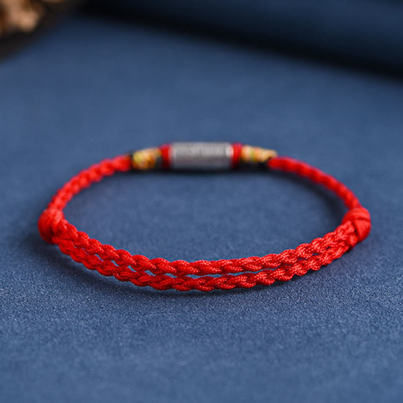 Stone of buddha Handcrafted 925 Sterling Silver Everything Goes Well Design Protection Strength Bracelet Anklet