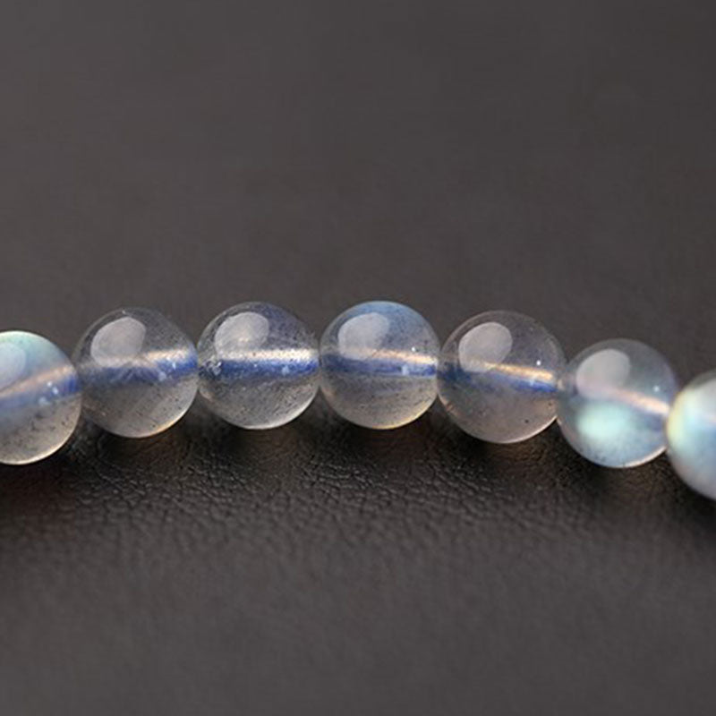 Stone of buddha Natural Moonstone Flower Chram Healing Beads Bracelet