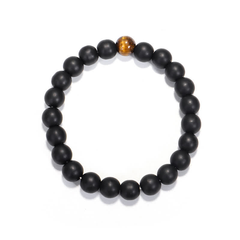 Stone of buddha 108 Mala Beads Frosted Stone Tiger Eye Balance Bracelet Necklace Pendant