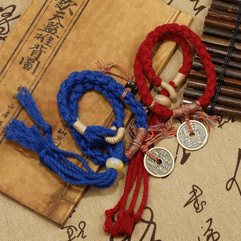 Stone of buddha Mountain Ghosts Spend Money Ward Off Evil Spirits Handmade Bracelet