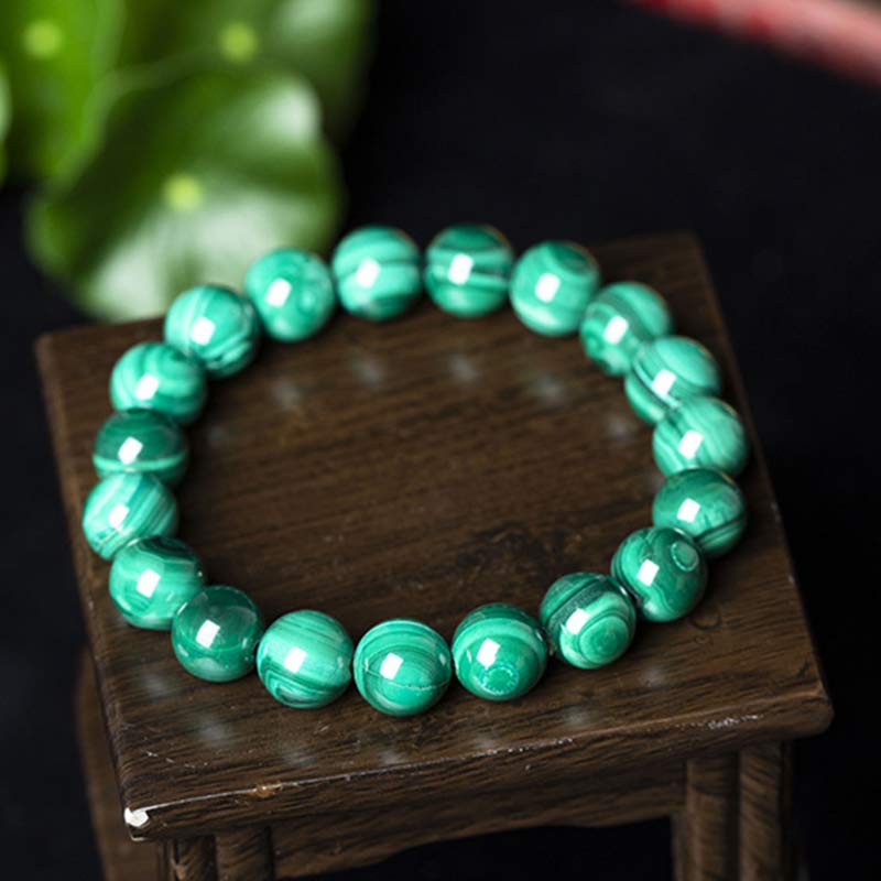 Stone of buddha Natural Malachite Protection Calmness Bracelet