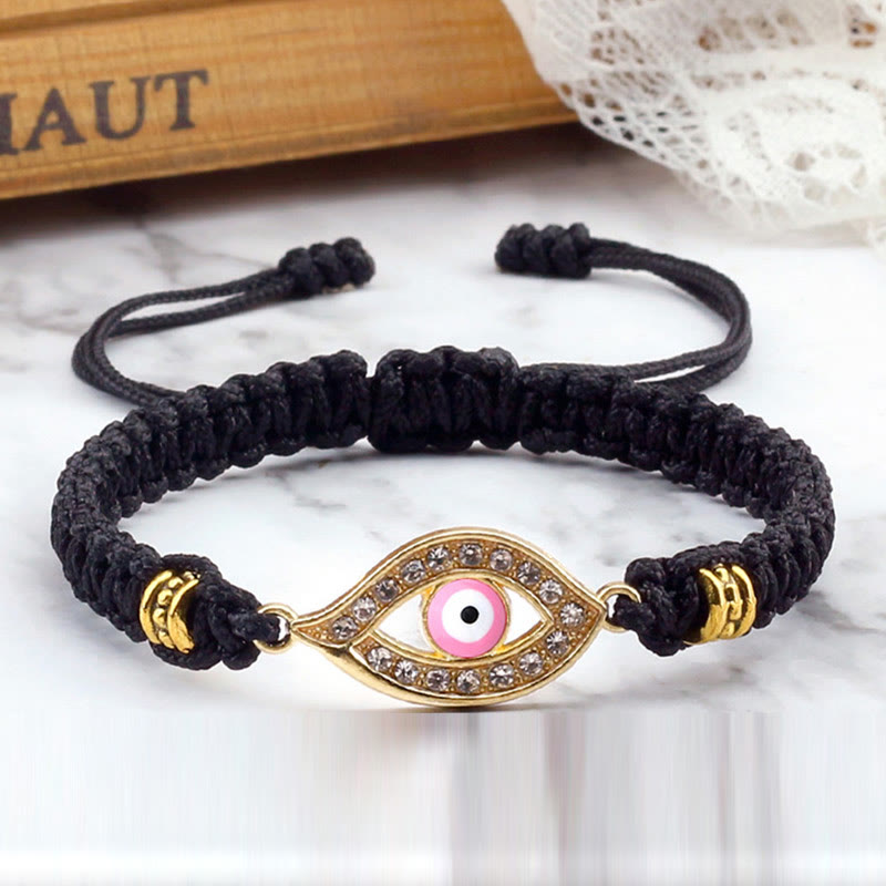 Stone of buddha Evil Eye Keep Away Evil Spirits String Bracelet