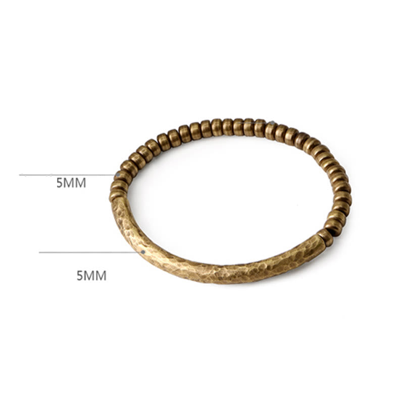 Stone of buddha Simple Design Copper Brass Bead Luck Wealth Bracelet
