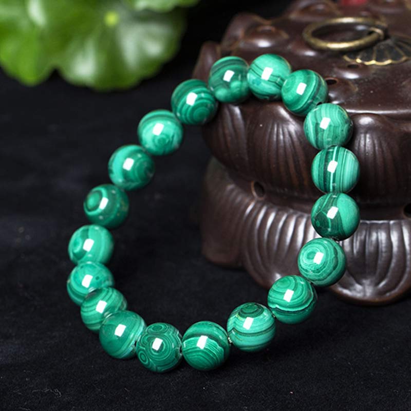 Stone of buddha Natural Malachite Protection Calmness Bracelet