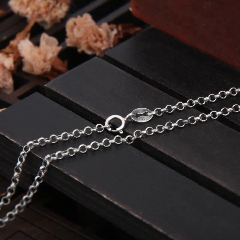 Stone of buddha 999 Sterling Silver Buddha Demon Serenity Necklace Pendant