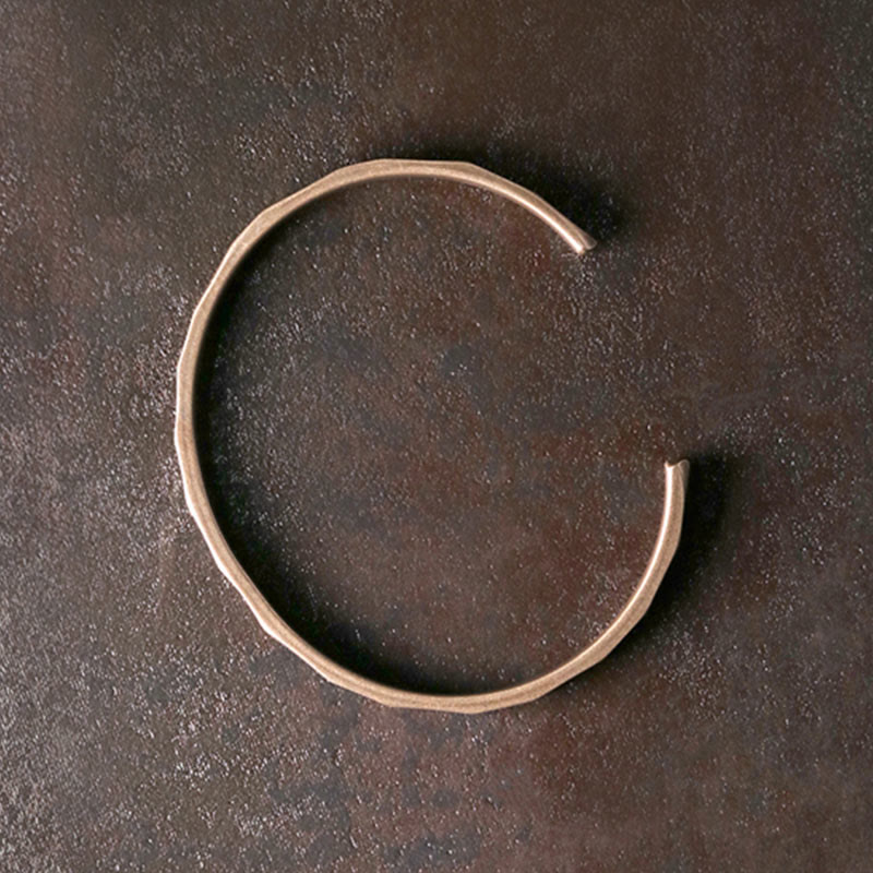 Stone of buddha Vintage Rustic Design Copper Wealth Adjustable Cuff Bracelet