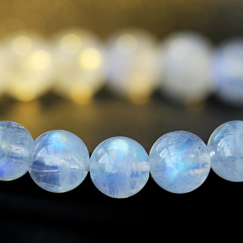 Stone of buddha Moonstone Calm Healing Positive Bracelet