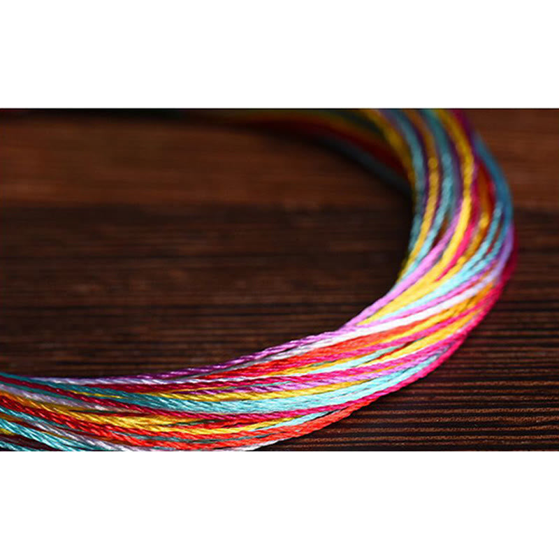 Stone of buddha Tibetan Handmade Five Colorful Thread Dragon Boat Festival Protection Adult Child String Bracelet