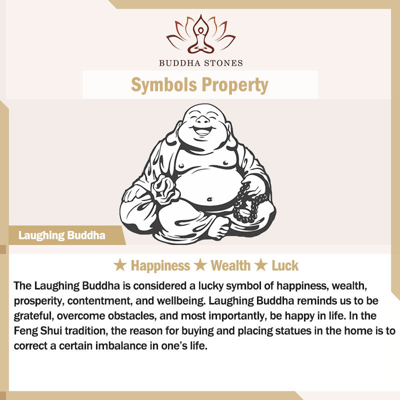 Stone of buddha Laughing Buddha Red Agate Jade Confidence Bracelet