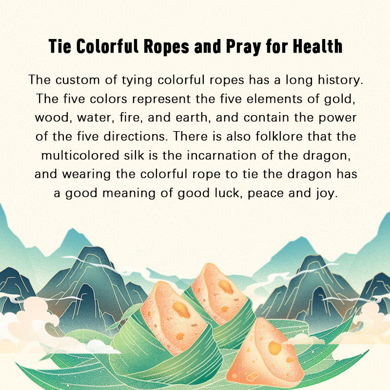 Stone of buddha 925 Sterling Silver Dragon Boat Festival Zongzi Pattern Luck Handmade Multicolored Rope Child Adult Bracelet