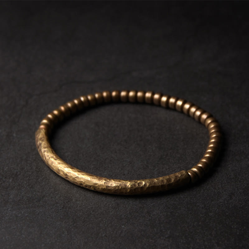 Stone of buddha Simple Design Copper Brass Bead Luck Wealth Bracelet