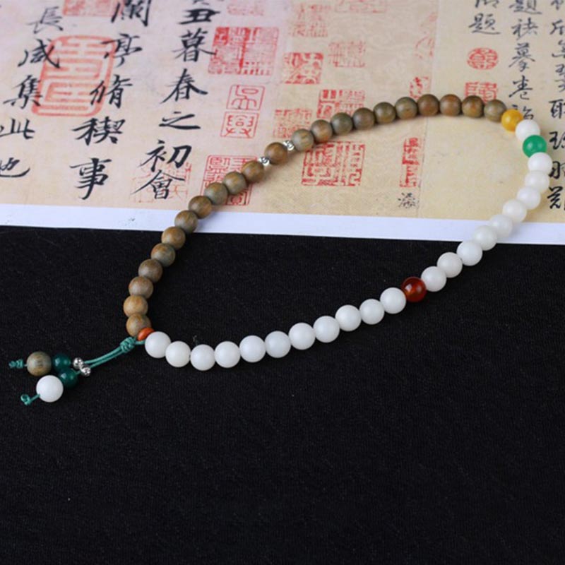 Stone of buddha Green Sandalwood Bodhi Seed Wake Up Luck Bracelet