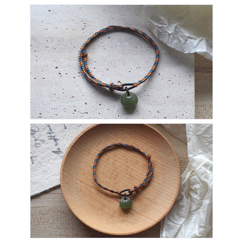 Stone of buddha Hetian Jade Cat Paw Lucky Bag Pattern Prosperity Bracelet