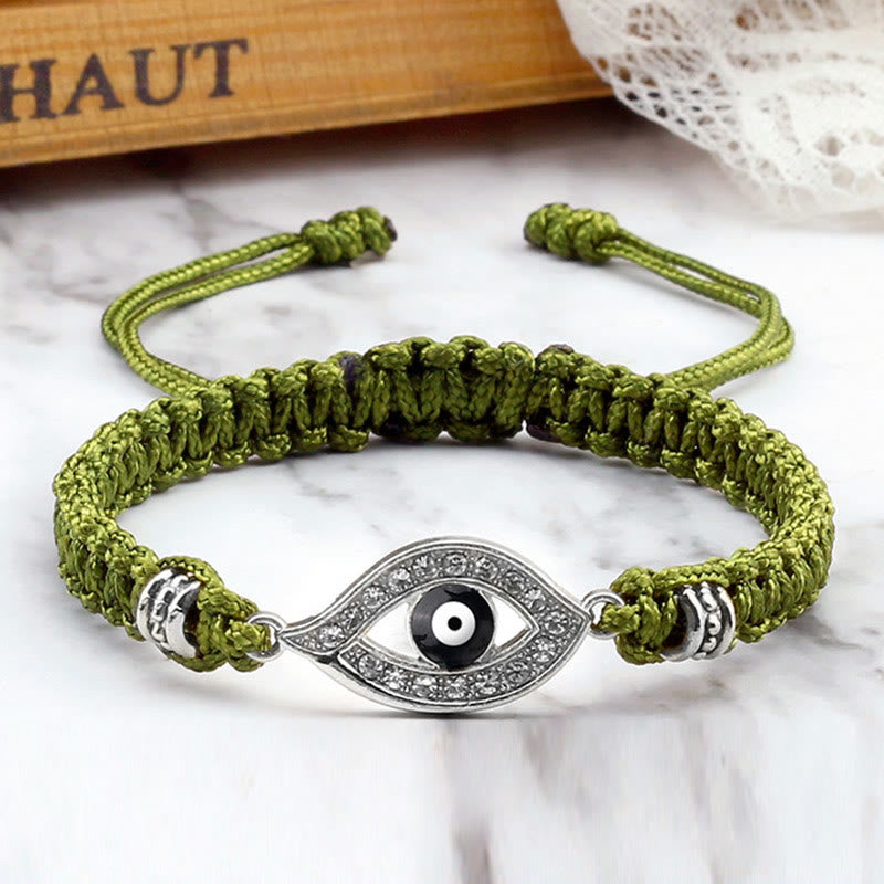 Stone of buddha Evil Eye Keep Away Evil Spirits String Bracelet