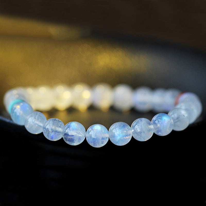 Stone of buddha Moonstone Calm Healing Positive Bracelet