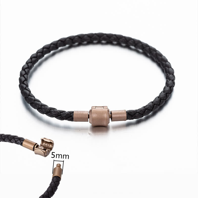 Stone of buddha Vintage Leather Rope Luck Braid String Bracelet