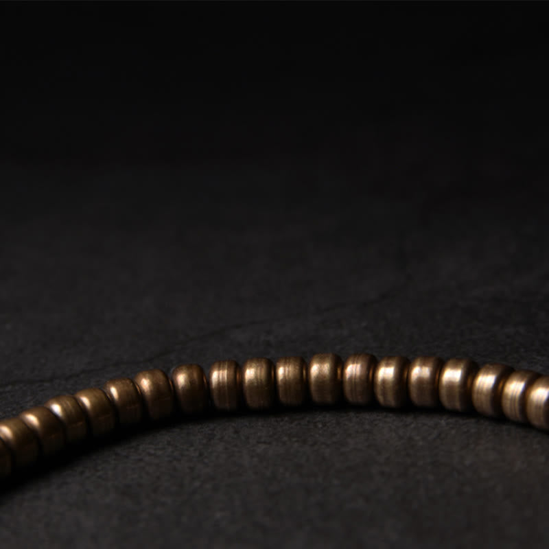Stone of buddha Simple Design Copper Brass Bead Luck Wealth Bracelet