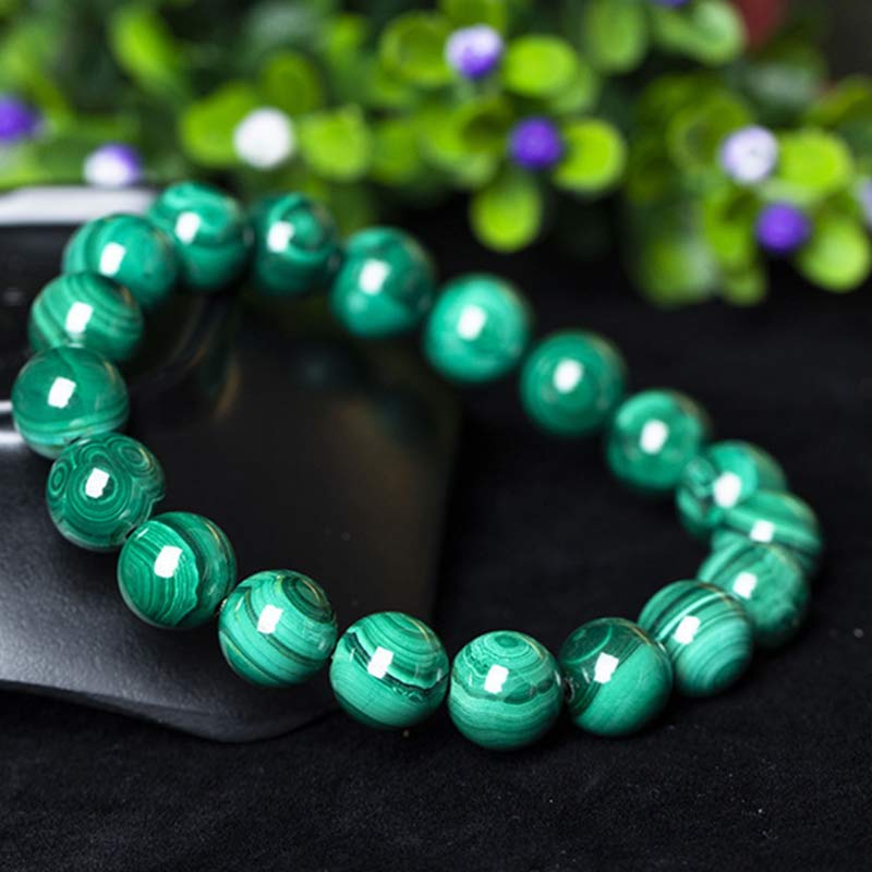 Stone of buddha Natural Malachite Protection Calmness Bracelet