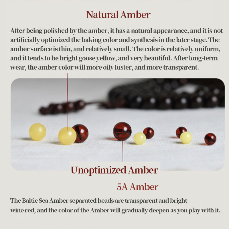 Stone of buddha 108 Mala Beads 4.8 Stars With Gold Star Indian Small Leaf Red Sandalwood Amber Turquoise Chinese Knotting Blessing Bracelet