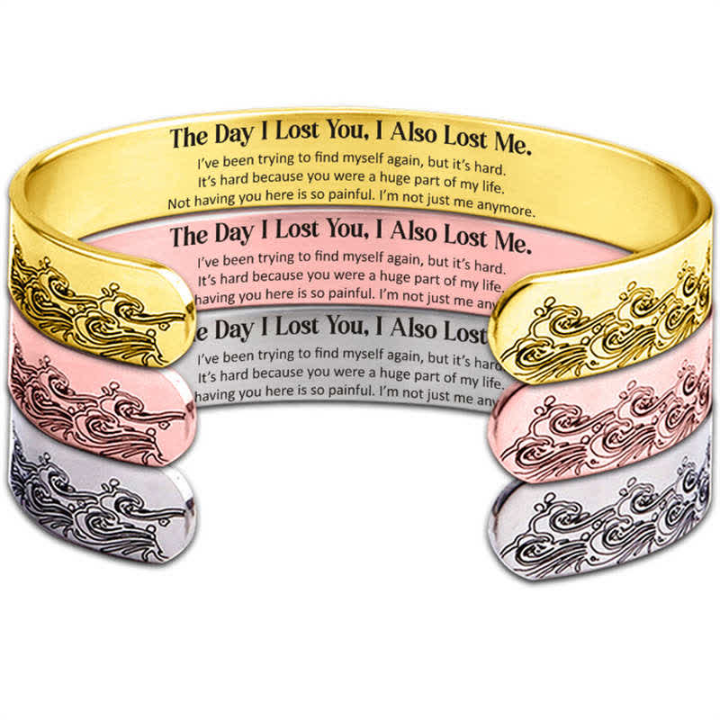 Stone of buddha The Day I Lost You Memorial Harmony Bracelet Bangle