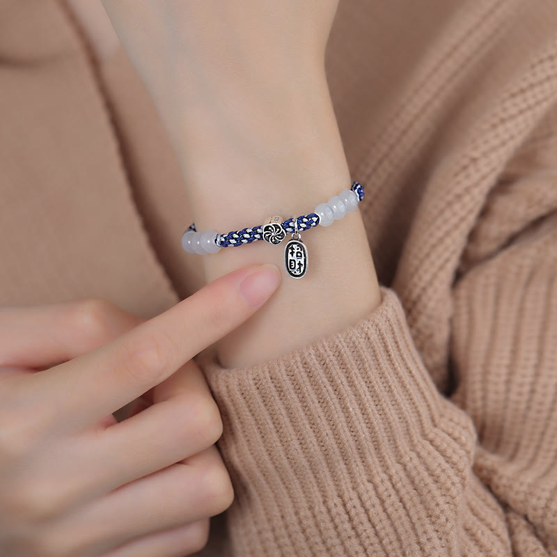 Stone of buddha Handmade Lucky Fortune Rope Bracelet