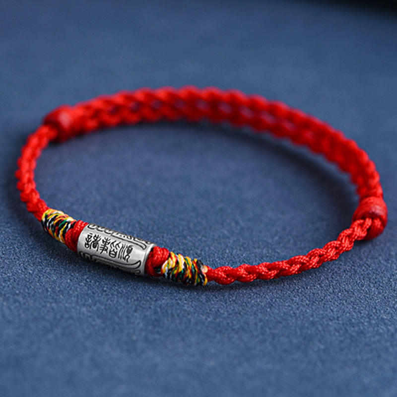 Stone of buddha Handcrafted 925 Sterling Silver Everything Goes Well Design Protection Strength Bracelet Anklet