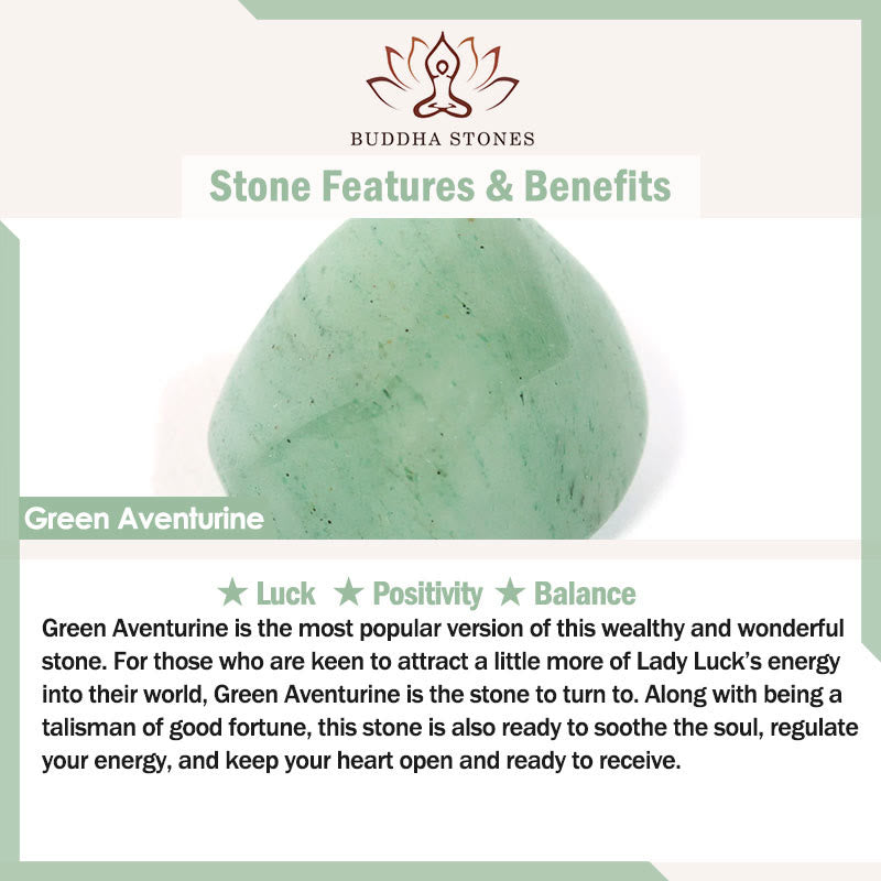 Stone of buddha 925 Sterling Silver Green Aventurine Four Leaf Clover Luck Leather Rope Necklace Pendant