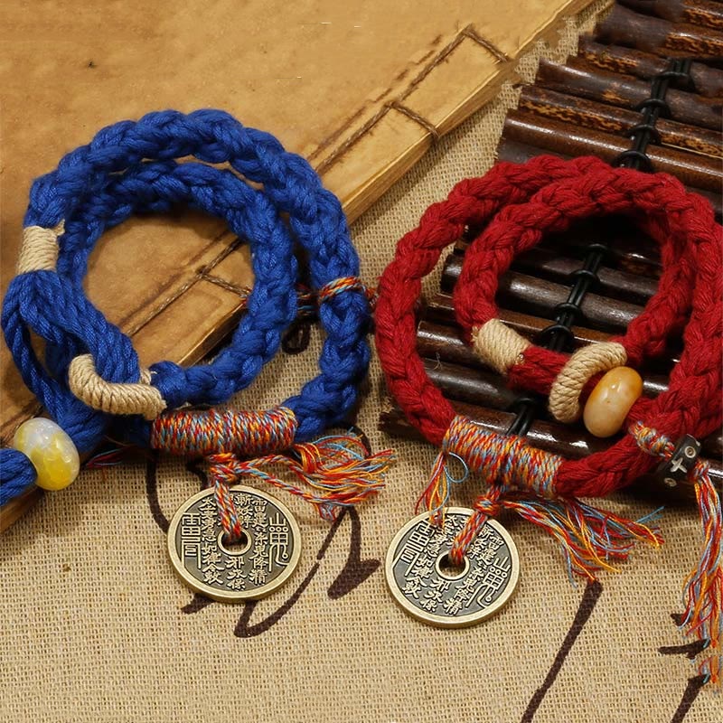 Stone of buddha Mountain Ghosts Spend Money Ward Off Evil Spirits Handmade Bracelet